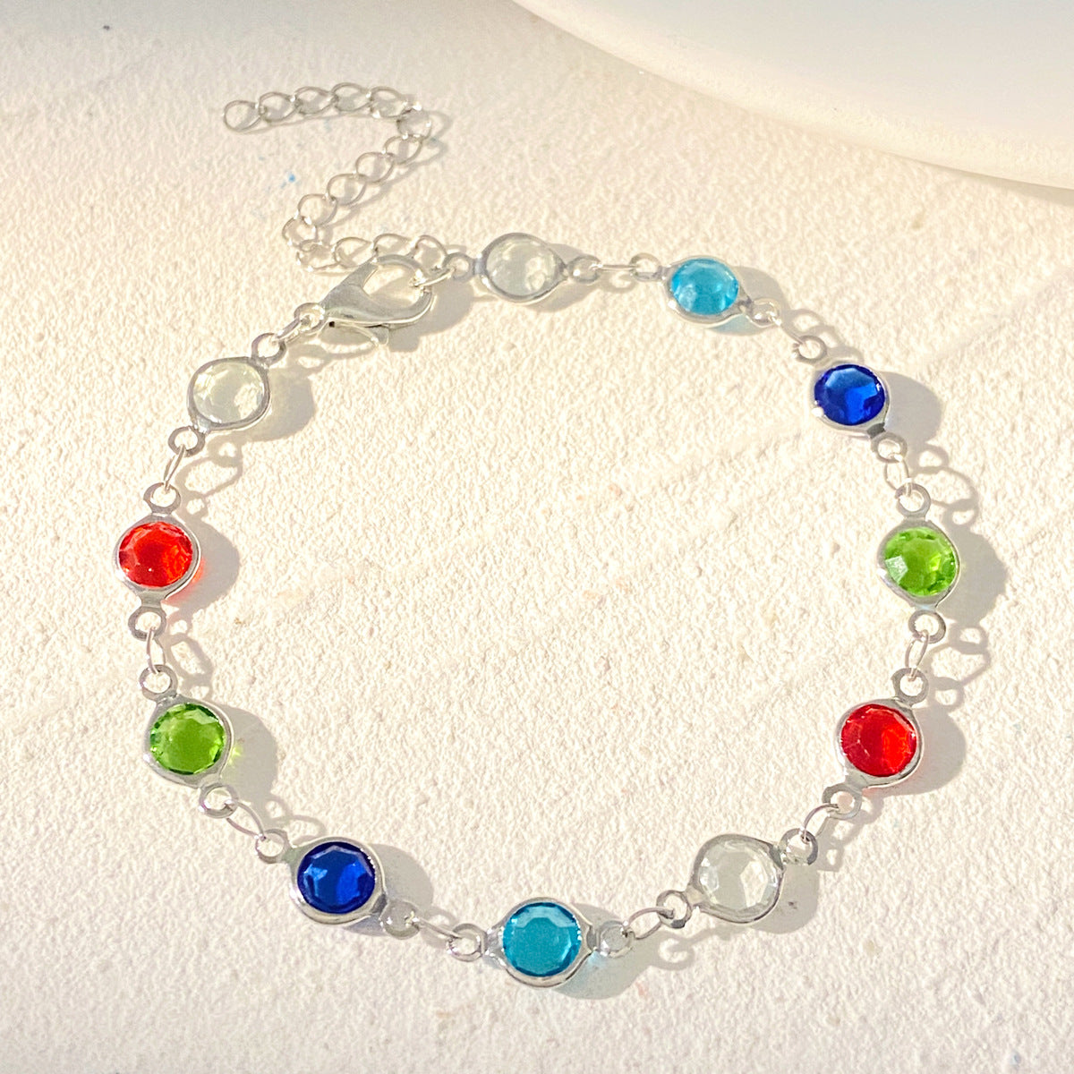 Wholesale Color Love Bracelet Personalized Alloy Heart-shaped Dopamine Bracelet